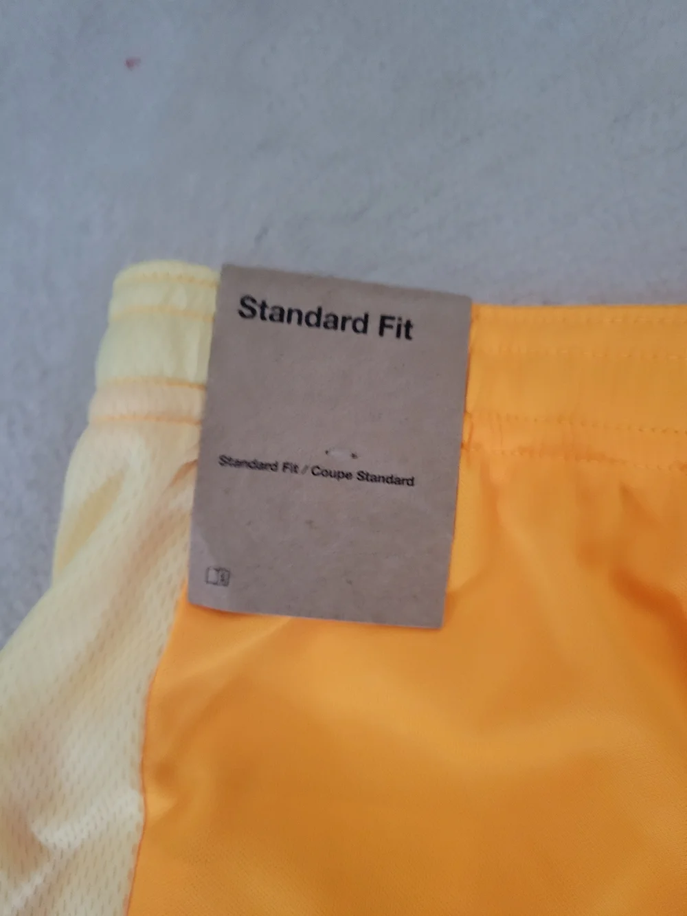 Nike Kylian Mbappe Kids NWT Orange Athletic Shorts with Pale Yellow Side Panels